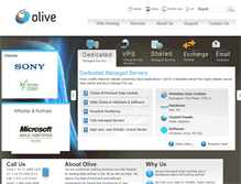 Tablet Screenshot of olivewebhosting.com